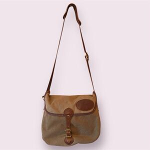 FROST RIVER Vintage Made In USA Waxed Field Satchel Shell Bag